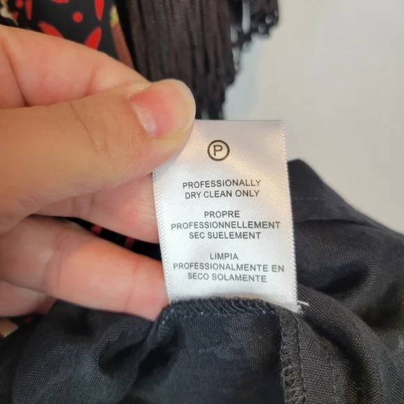 NWOT Verb by Pallavi Singhee Floral Fringe Mini Dress Size SP - Picture 15 of 15